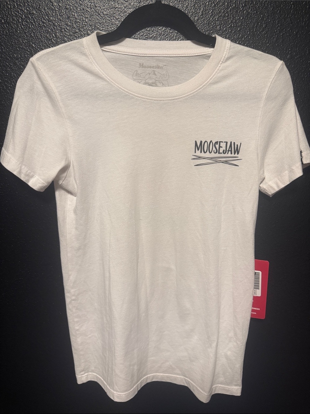 Moosejaw White Crewneck Logo Tee